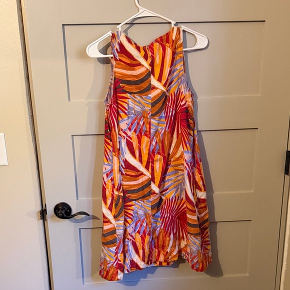 C&C California 100% Linen Vibrant Tropical Print Dress (Size XS) - Picture 5 of 6
